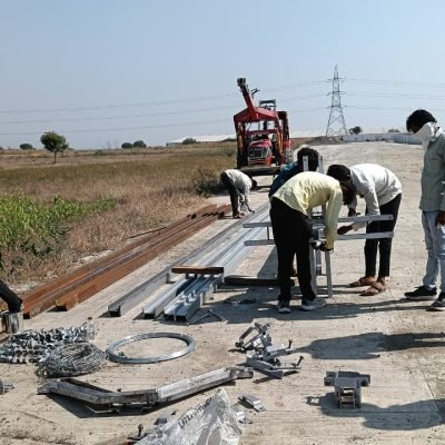 1 Line Errection work