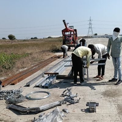 4 Line Errection work